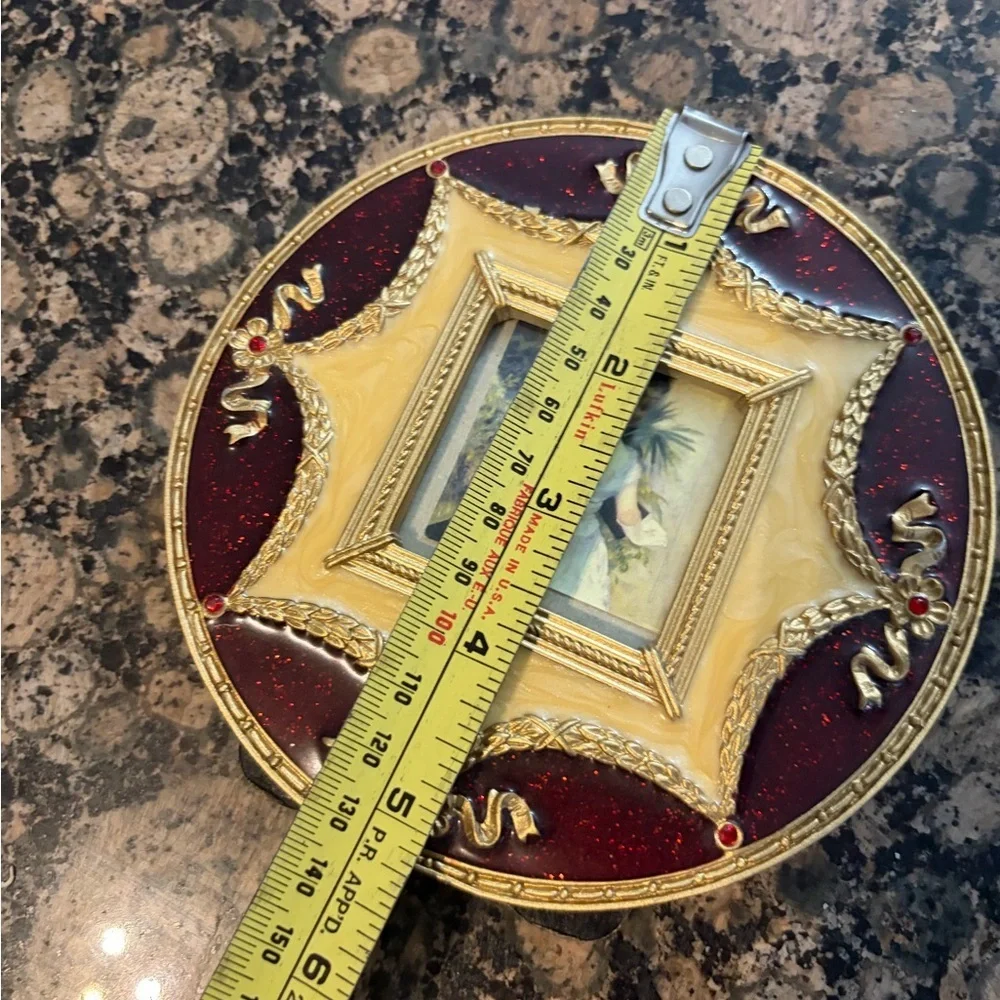 Vintage Red and Gold Photo Frame small
